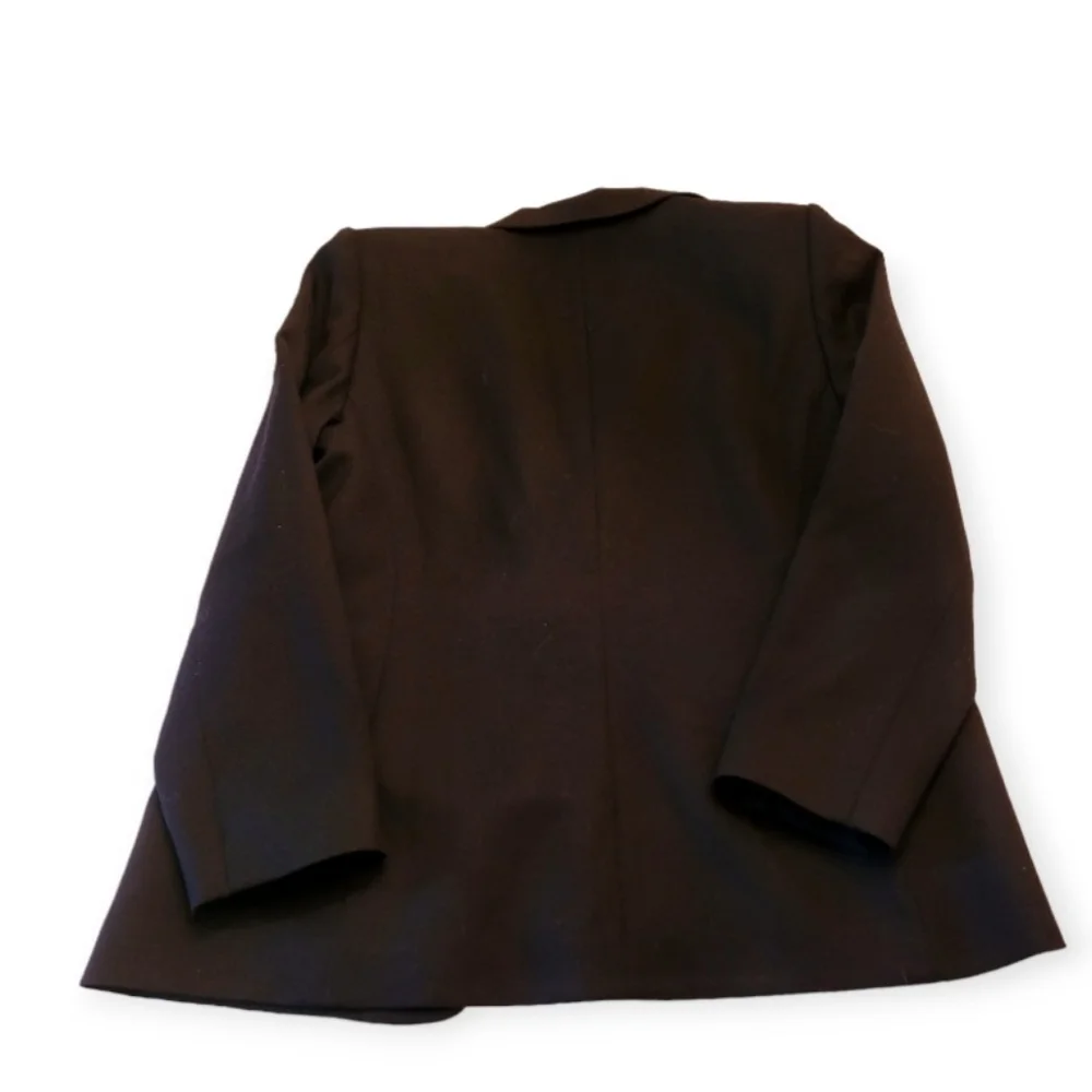 Classic Black Women's Blazer Jacket - Tailored Single-Button - Picture 3 of 6